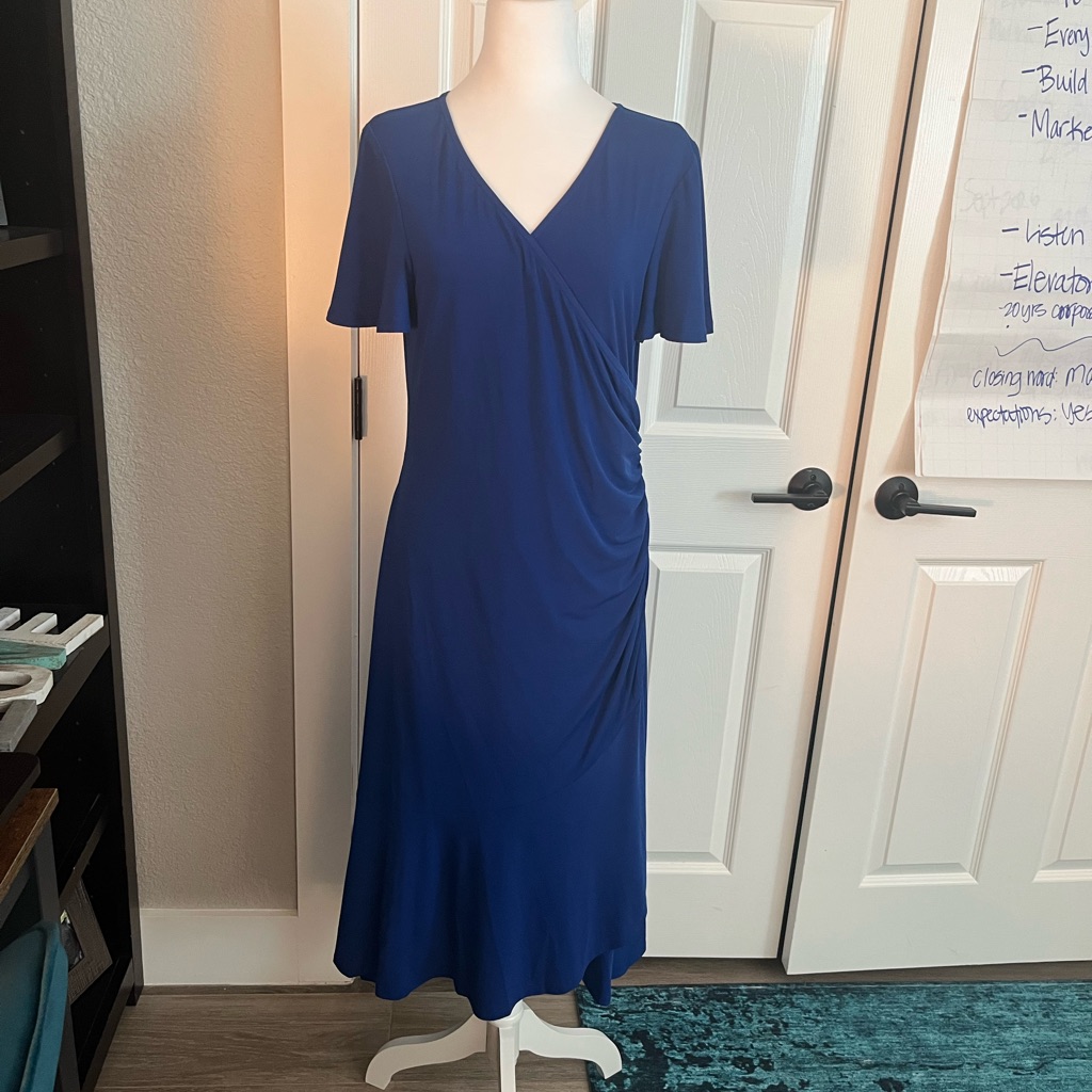 Kensie Royal Blue Midi Dress